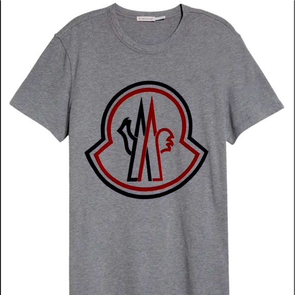 MONCLER Men's Tonal Bell Logo Cotton T-Shirt - Picture 4 of 8